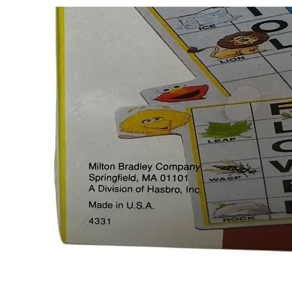 Sesame Street Kids Scrabble Game by Milton Bradley 1992 Vintage Game New Sealed - Picture 3 of 12